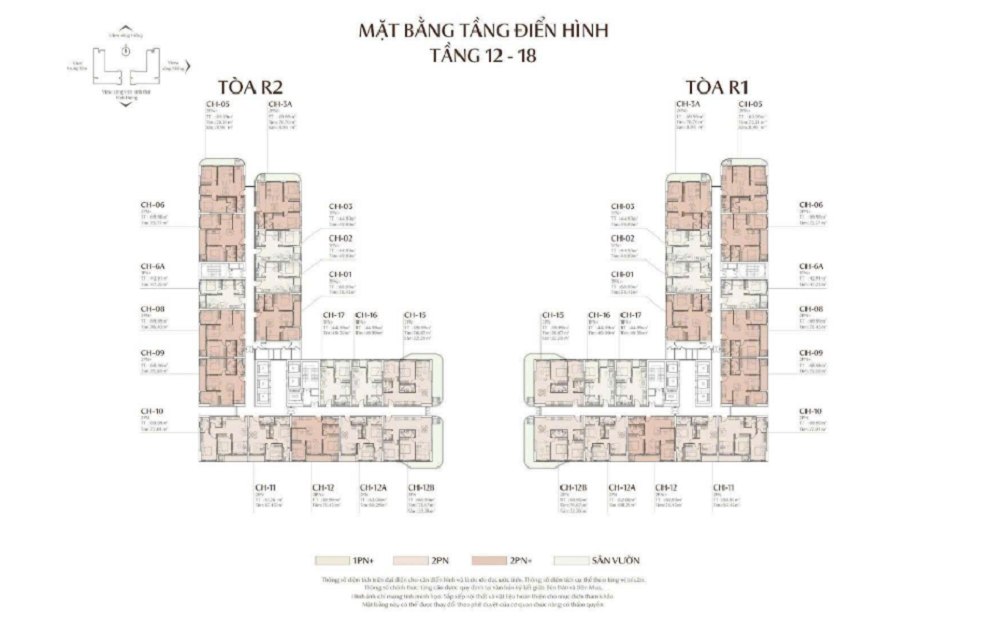Các căn hộ tại Rivea Residences được bố trí khoa học
