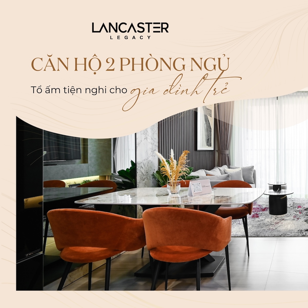 thiet ke can ho 2 phong ngu lancaster legacy